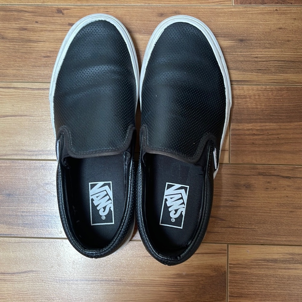 Vans perforated slip ons